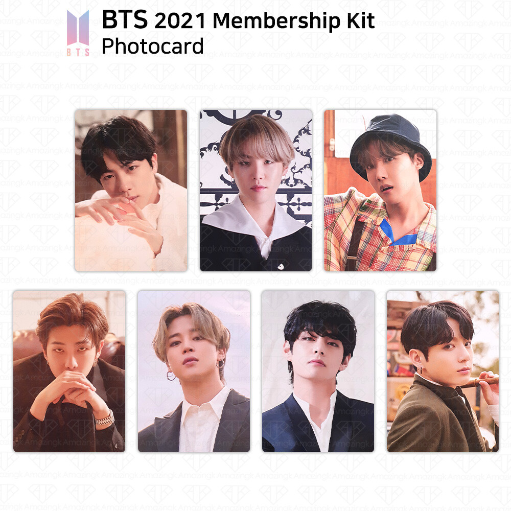 BTS Bangtan Boys 2021 Membership Kit Official Photocard KPOP K-POP