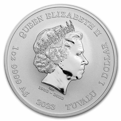 2023 Tuvalu 1 oz Silver Black Flag: The Fancy BU | eBay