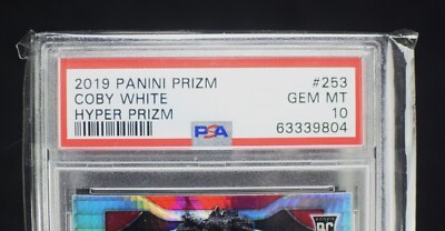 2019 Panini Hyper Prizm Coby White Rookie PSA 10 Chicago Bulls RC