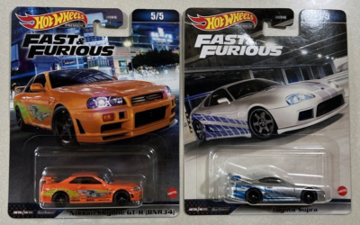 ミニカー Hot Wheels GT-R R34,80 Supra NEW 2023 Hot Wheels Fast