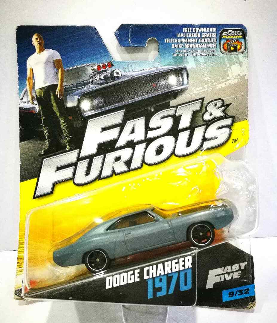 Fast & Furious Dodge Charger 1970 Grey 1:64 1/64 Diecast Toy Car