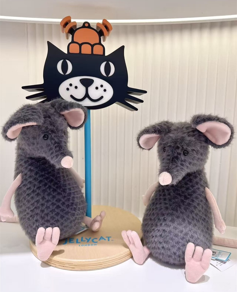 Jellycat Genuine Lachlan Sad Rat Plush Toy With Tag & Dust Bag