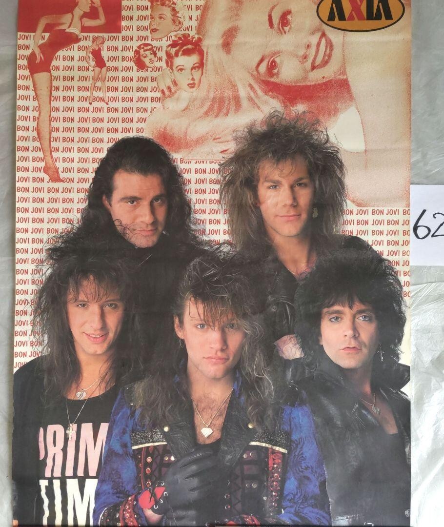 Bon Jovi / 1988 AXIA Japan Advertising Poster B2 20x28in