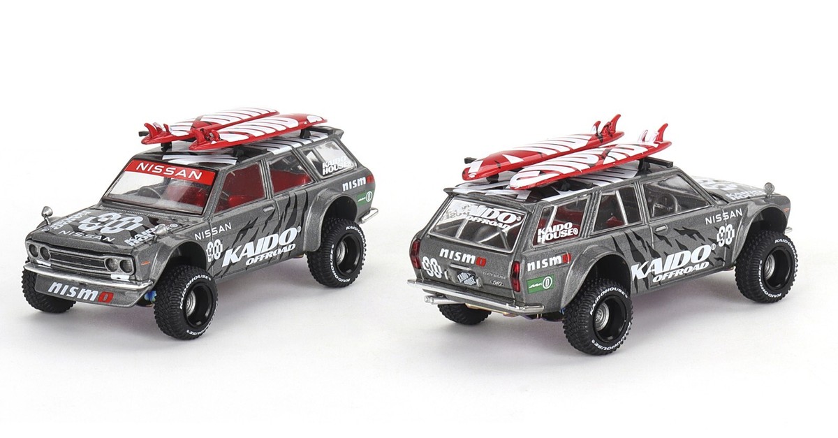 Kaido House x Mini GT 1:64 Datsun KAIDO 510 Wagon 4×4 Kaido