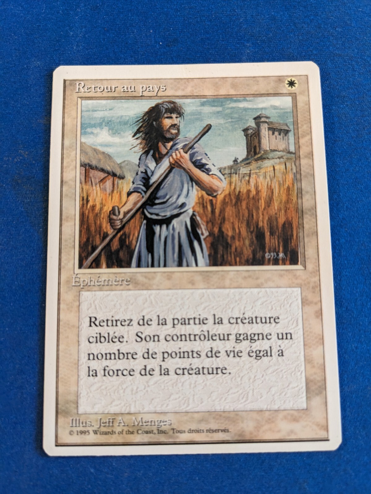 Swords to Plowshares 1x MtG FWB Foreign White Border FRENCH *See