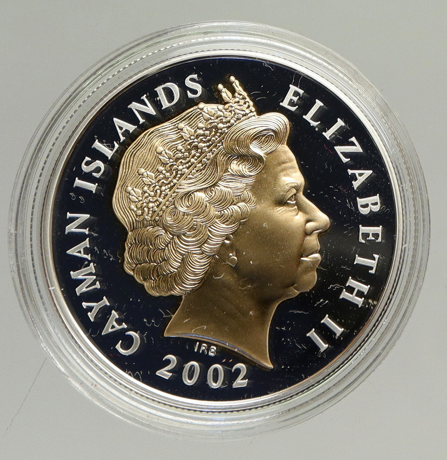 2002 CAYMAN ISLANDS Queen Elizabeth II 50 Yr Jubilee Proof Silver
