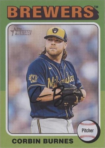 Corbin Burnes CHROME 2025 Topps Heritage #140 | eBay