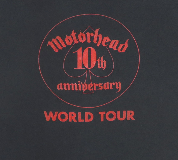 Motorhead Vintage T Shirt 1986 Tour 10th Anniversary Orgasmatron