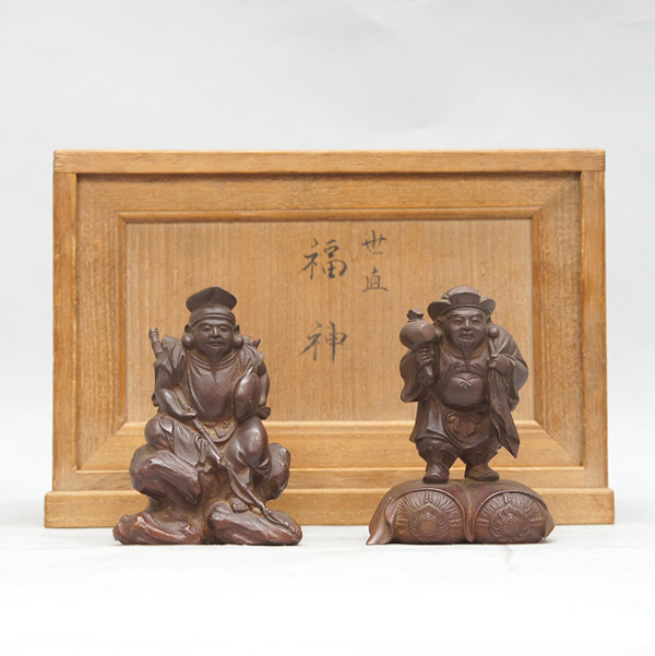 武蔵野市にて高村光雲作「福神」を買取させて頂きました | 骨董品の