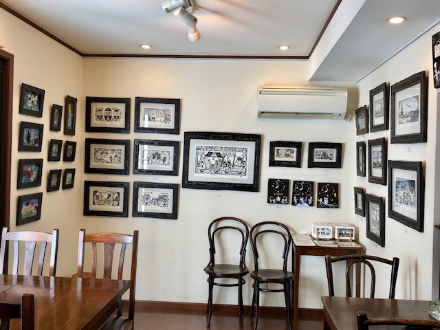 佐藤国男 「RESTAURANT 山猫軒」レストラン カフェアート 絵 宮沢賢治