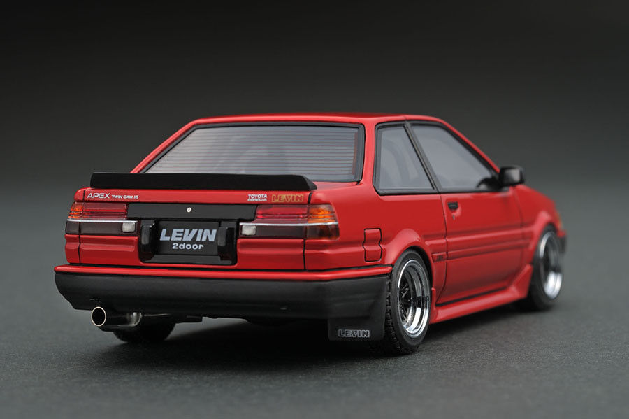 IG0469 1/43 Toyota Corolla Levin (AE86) 2-Door GT Apex Red | LINE