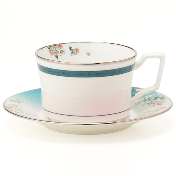 本作長義 ノリタケ社製ティーカップ＆ソーサーセット とくびぐみフェス