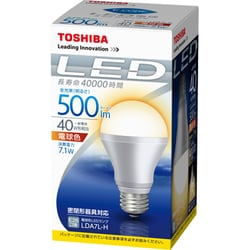 ヨドバシ.com - 東芝 TOSHIBA LED電球 E26口金 電球色 500lm 密閉器具