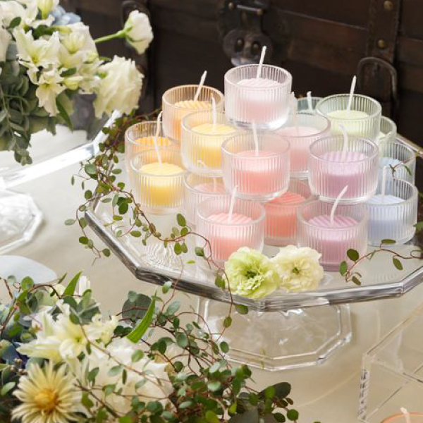 キャンドルリレー用キャンドル HAPPY HAPPY【グリーン】|結婚式