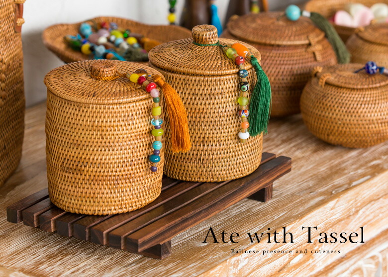 3種類セット●丸ボックス●柄入●アタ●バリ島●1195.5●アジアン雑貨 3種類セット○丸ボックス○柄入○アタ○バリ島○1195.5