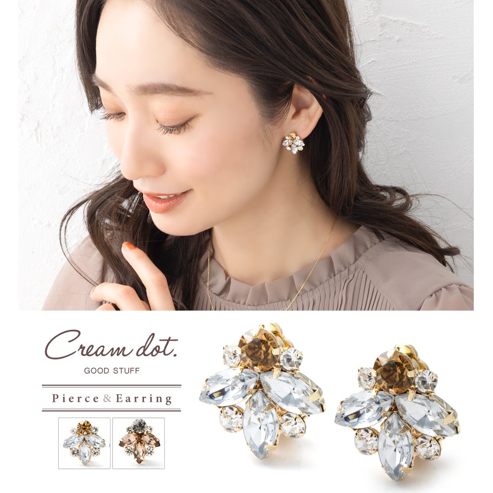 ゆうパケット】選べる イヤリング ピアス チタンポスト 低アレルギー