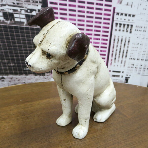 楽天市場】ニッパー 犬 置物 ビクター アンティーク フィギュア