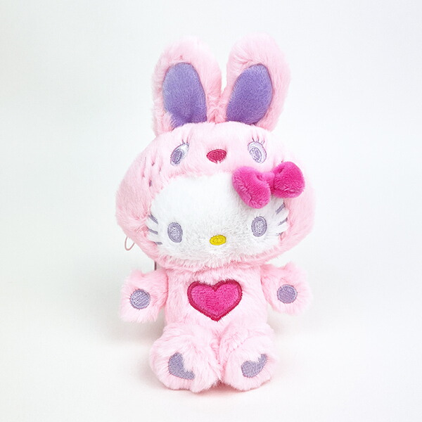 サンリオ ハローキティ マスコット カラフルバニー ピンク ぬいぐるみ
