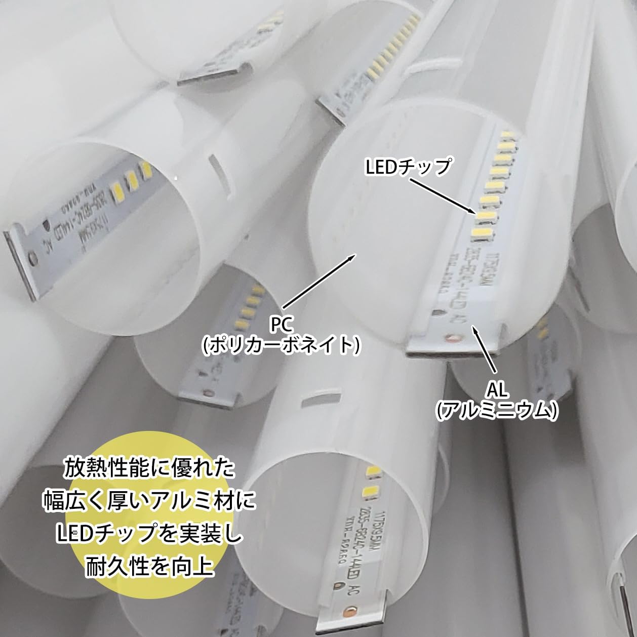 楽天市場】直管LED蛍光灯10形 33cm G13口金 全周ポリカーボネートで