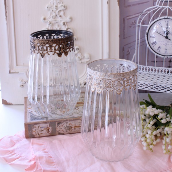 フラワーベース 花瓶 キャンドルホルダー ガラスベース 可愛い