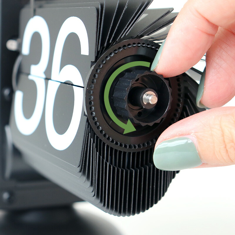 レトロな雰囲気！≪Opt! オプト≫ フリップクロック 置き時計