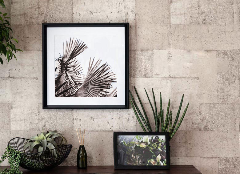 楽天市場】アートパネル モノクロ リーフ ボタニカル 50×50cm 壁掛け