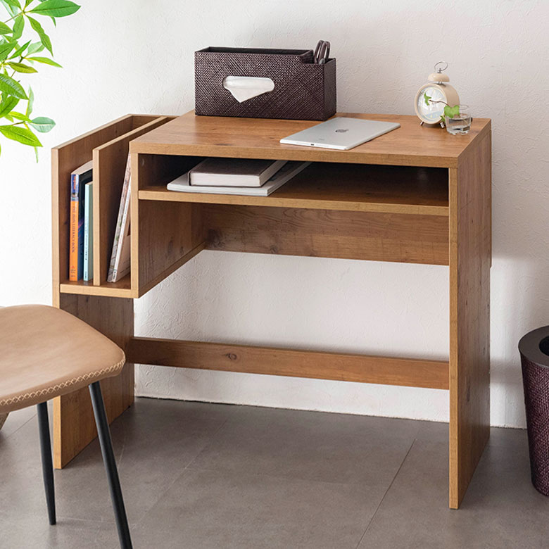 楽天市場】デスク 木製 W 90 × D 35 × H 72 cm コンセント付き