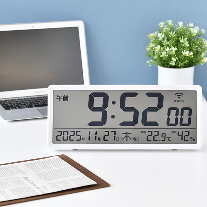 楽天市場】置き時計 デジタル 時計 温度計 湿度計 ノア精密 MAG 無線