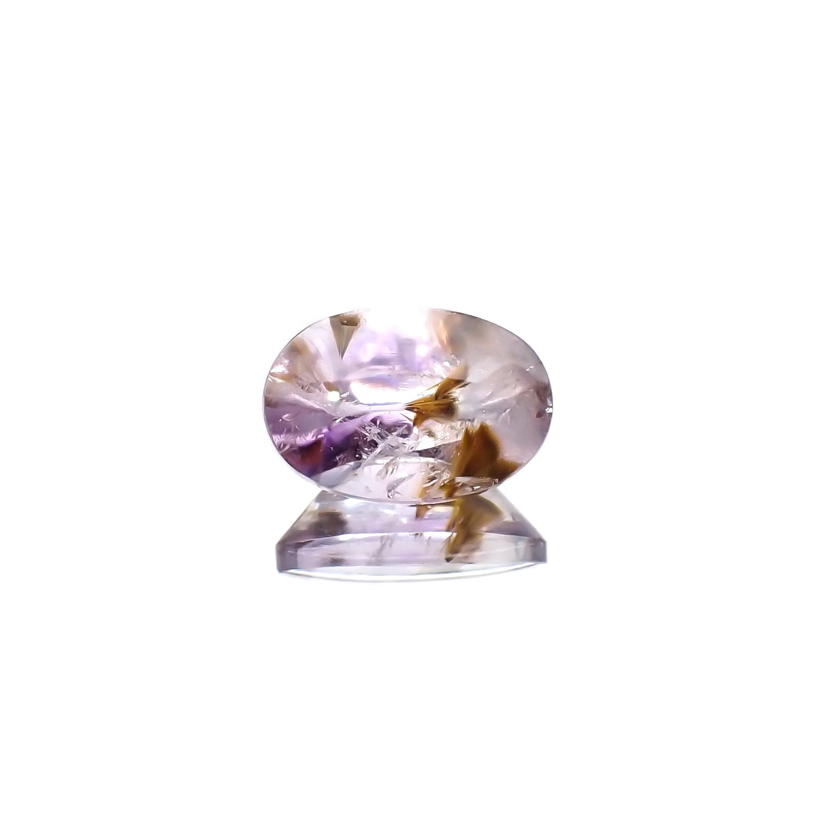 ゲーサイトインアメジスト ブラジル産 3.53ct / 11.9x8.1mm前後