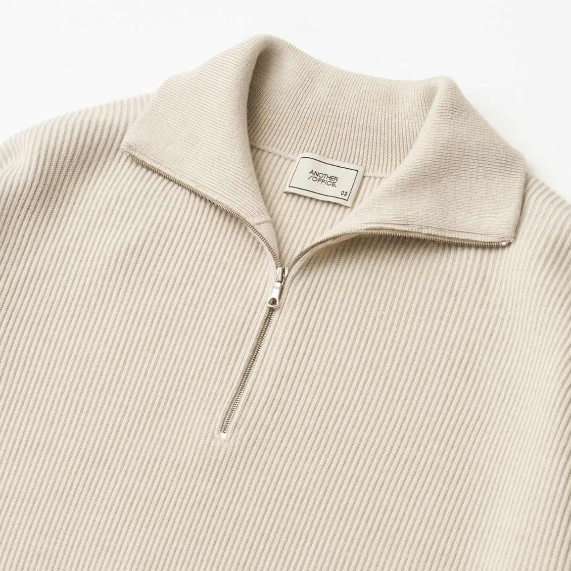 ANOTHER OFFICE - 【残り一点】Volume Half Zip Up Knit | ACRMTSM