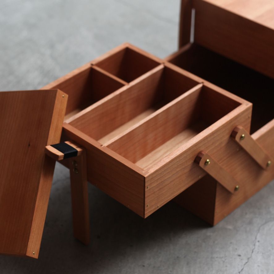 岡野達也 - 【残りわずか】ソーイングボックス_大(CHERRY) | ACRMTSM