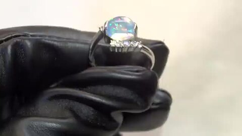 楽天市場】天然オパール リング 指輪 天然ダイヤモンド 10号 プラチナ