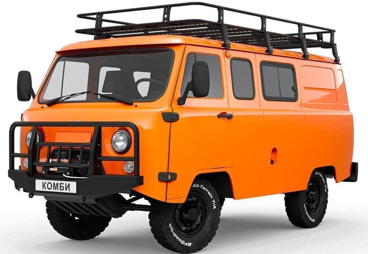 オレンジが鮮やかなSUV UAZの「Hunter Expedition」 ― ベース車両には