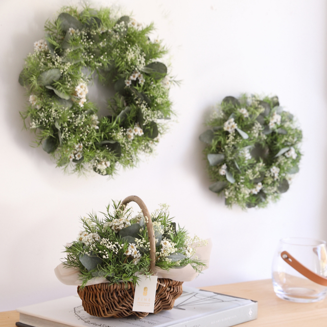 ティーツリー - プリザーブドフラワー 母の日 2025グリーン ギフト