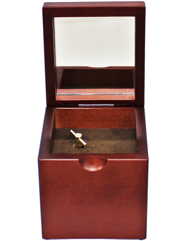 木製BOXオルゴール【ダークブラウン】