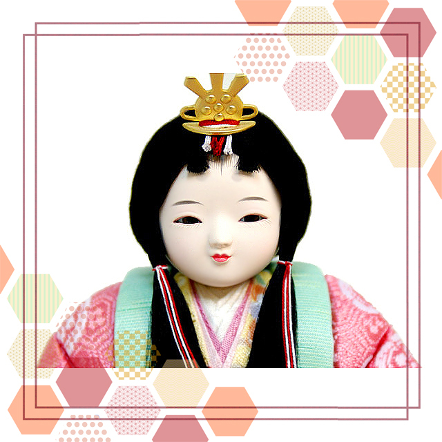 雛人形 吉徳大光 木目込み人形 親王平飾り(331-749)/ひな人形