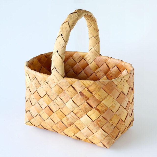 フィンランドの白樺かご/ハンドル付きバスケット/01サイズ COMFOTA