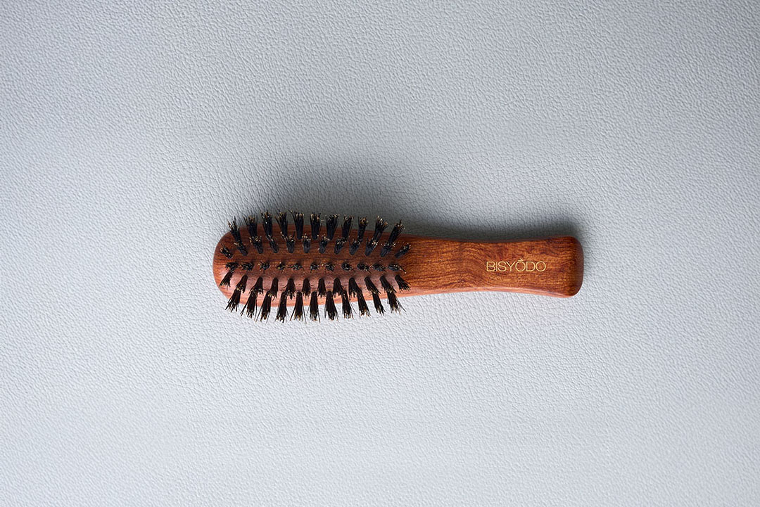 HB-02 天然毛ヘアブラシ ミニ ウエダ美粧堂