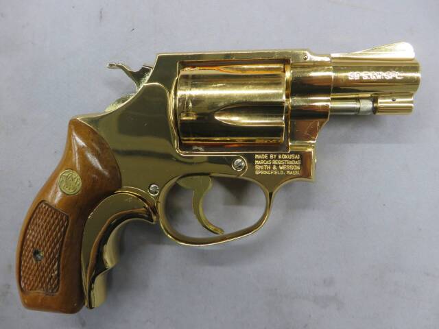 コクサイ】 S&W M36チーフスペシャル GOLD（24K）金属・SMG モデルガン