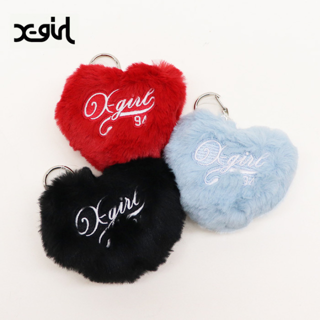 X-girl エックスガール PADDED HEART KEY CHARM X-girl キーチャーム