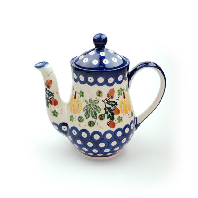 ティーポット−ポーリッシュポタリー(ポーランド食器)