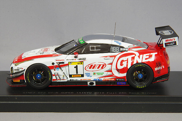 エブロ 1/43 GTNET GT3 GT-R 2019 スーパー耐久 富士 24H ウィナー #1