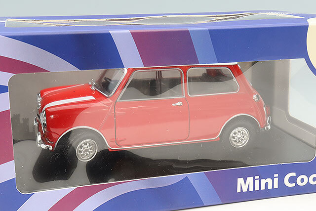 Tiny 1/18 ミニクーパー レッド ユニオンジャック ルーフ