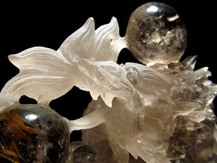 厳選！太陽放射ルチル】◇迫力満点！龍神彫刻◇今年の干支「辰（たつ