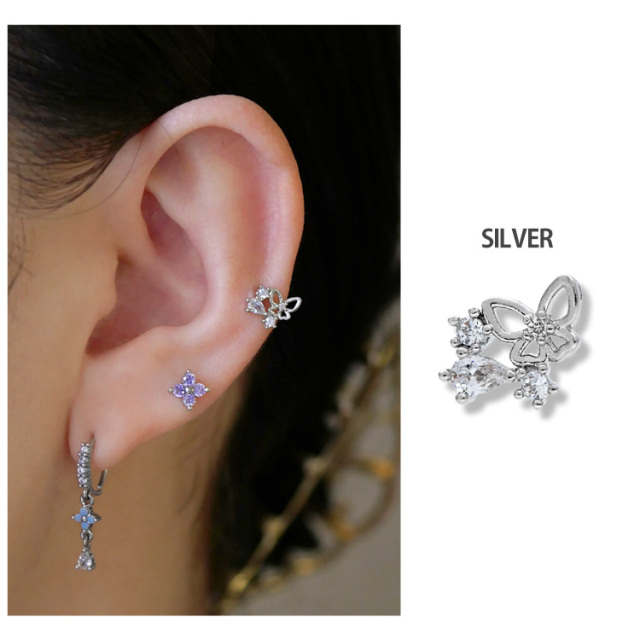 ボディピアス [Soeur de Nana] エレガントプチバタフライバーベル/20G