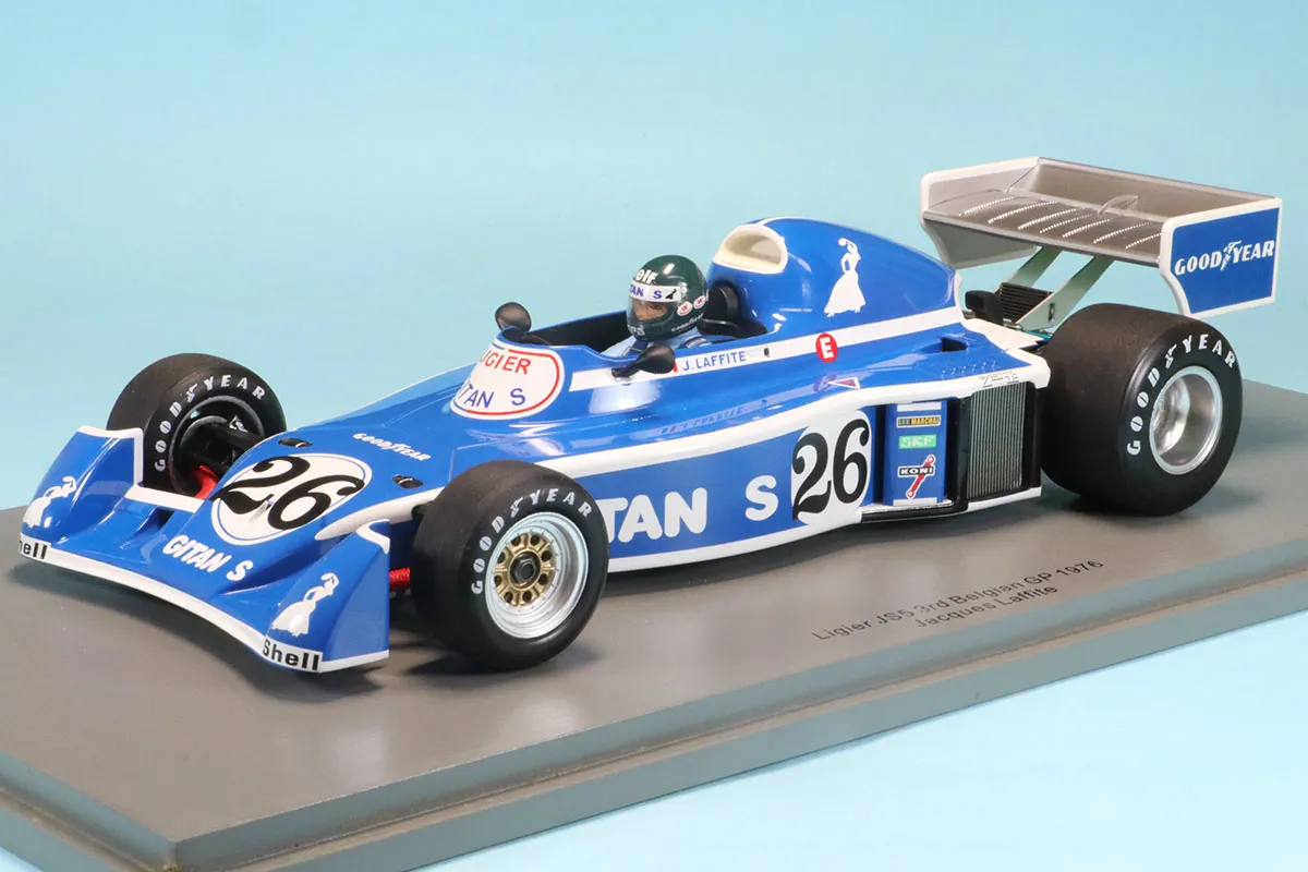 スパーク 1/18 リジェ JS5 ベルギーGP 1976 J.ラフィット ケース付き
