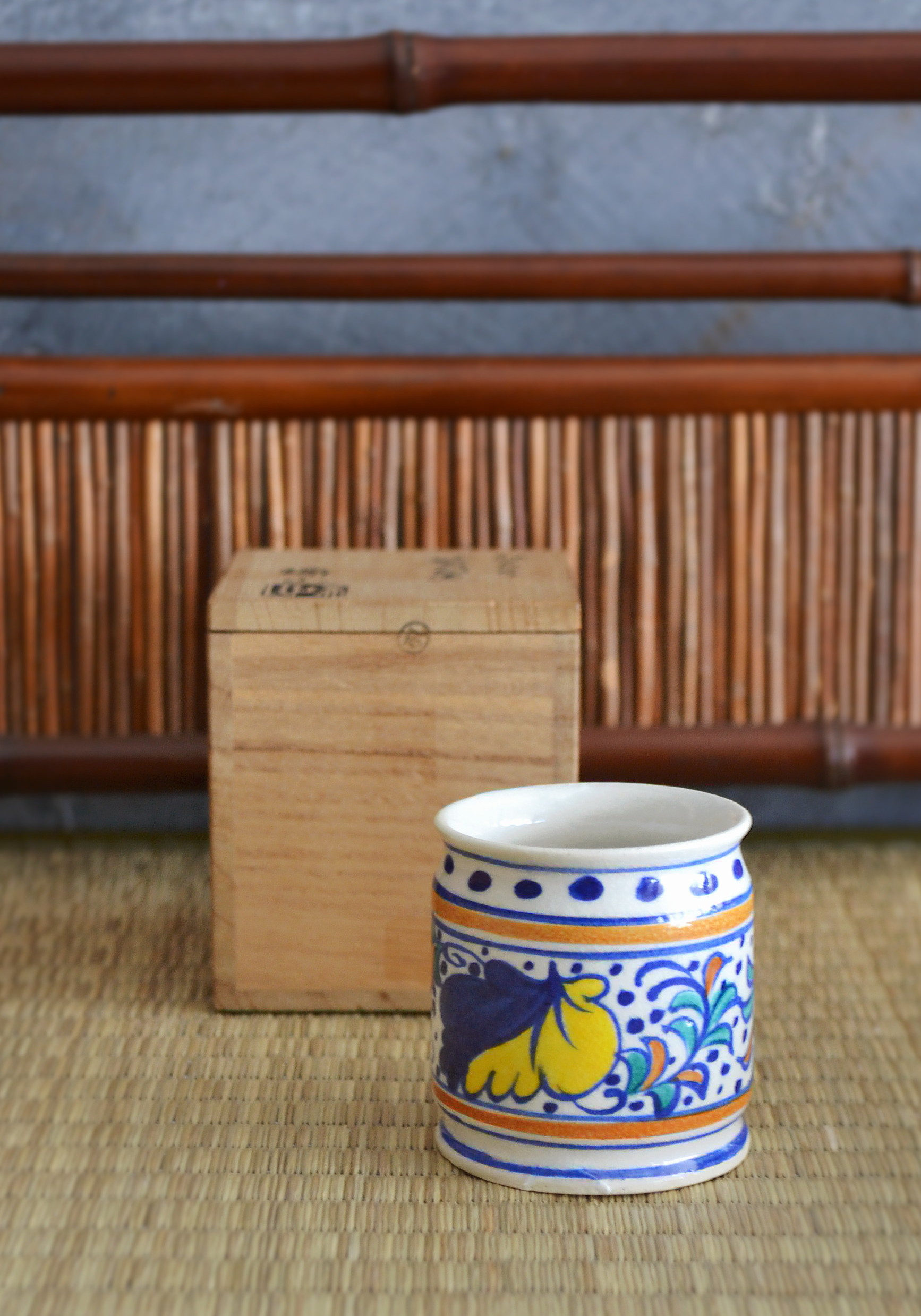 加賀瑞山作 紅毛写蓋置 茶道具 蓋置 Antique Sam's Collection