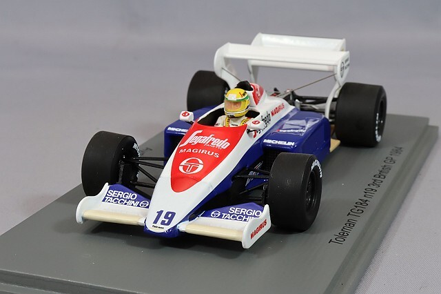 スパーク 1/43 トールマン TG184 1984 F1 イギリスGP 3位 #19 A.セナ