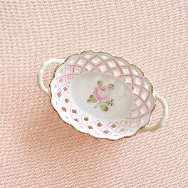 ☆再入荷☆ Herend ヘレンド ウィーンの薔薇プラチナシリーズ ミニ