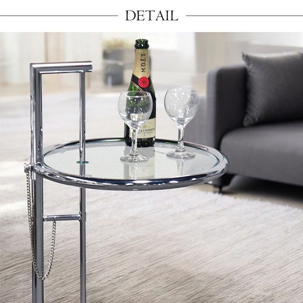 GMGS275○ガラステーブル サイドーテーブル コーヒーテーブル 高さ調整